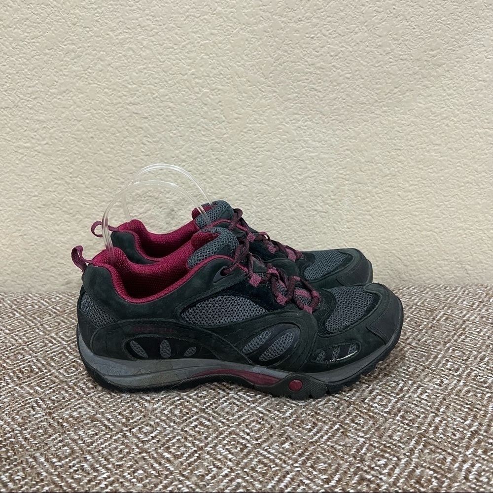 Merrell Azura Sz 8 Womens Gray Outdoor Hiking Shoes Camping Casual Gorpcore EUC